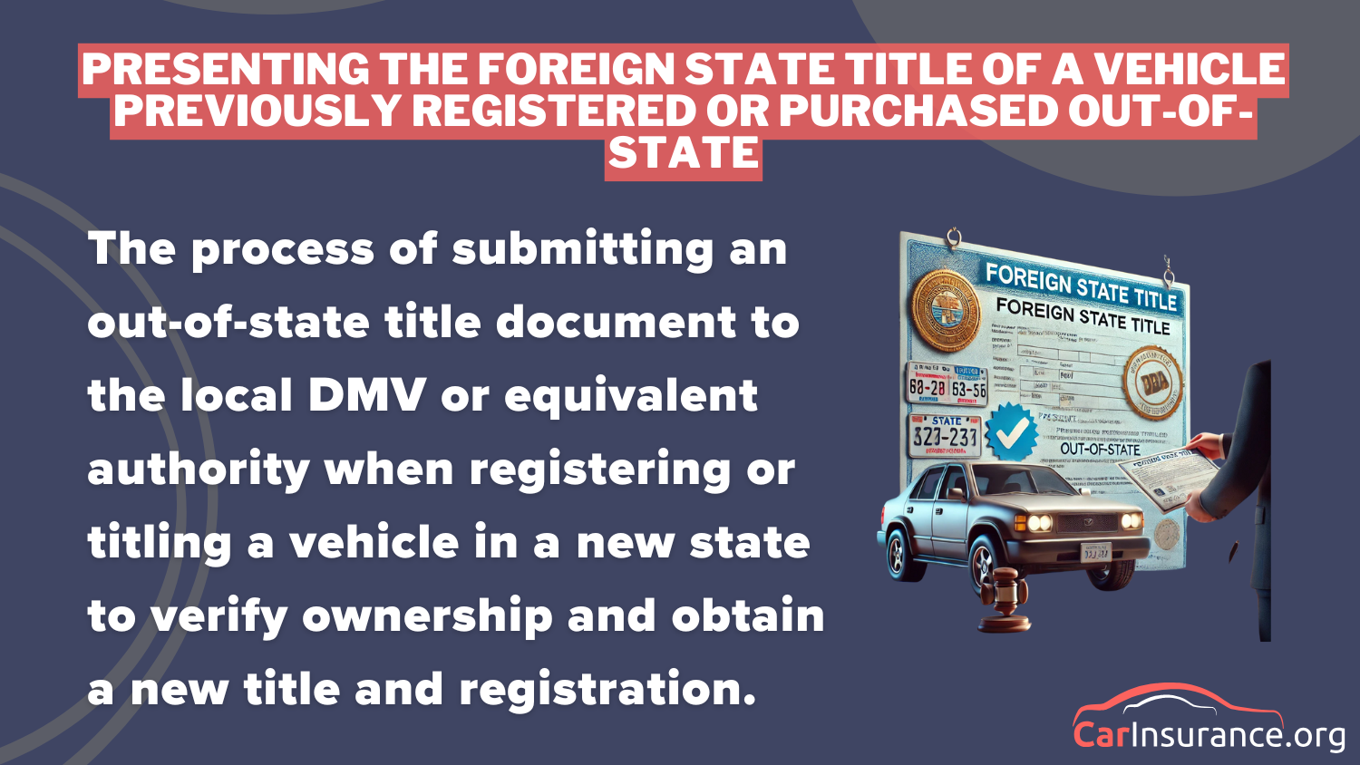 Best Car Insurance in Minnesota: Presenting the Foreign State Title of a Vehicle Previously Registered or Purchased Out of State