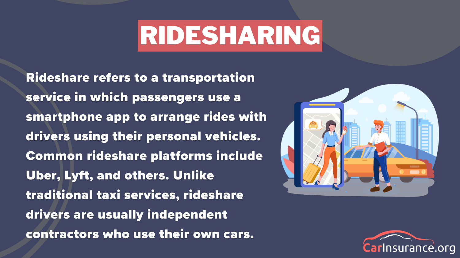 Ridesharing(Definition Card): best car insurance in Montana