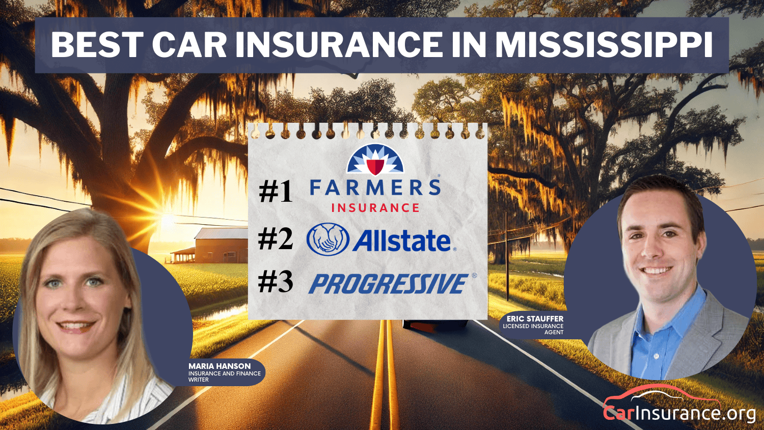 Best Car Insurance in Mississippi- Farmers, Allstate, and Progressive
