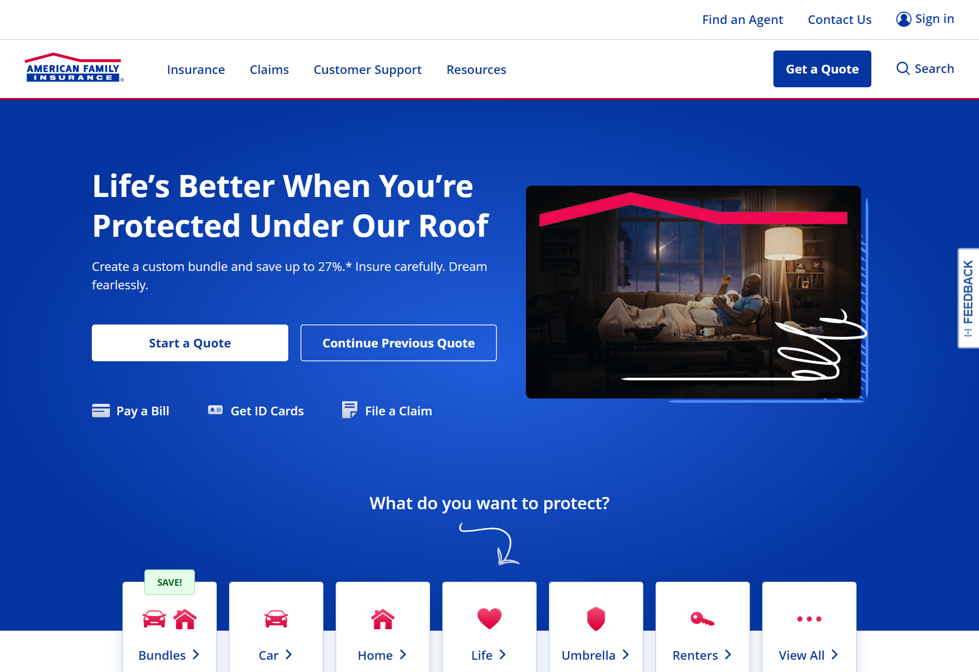 American Family Car Insurance Review: American Family website