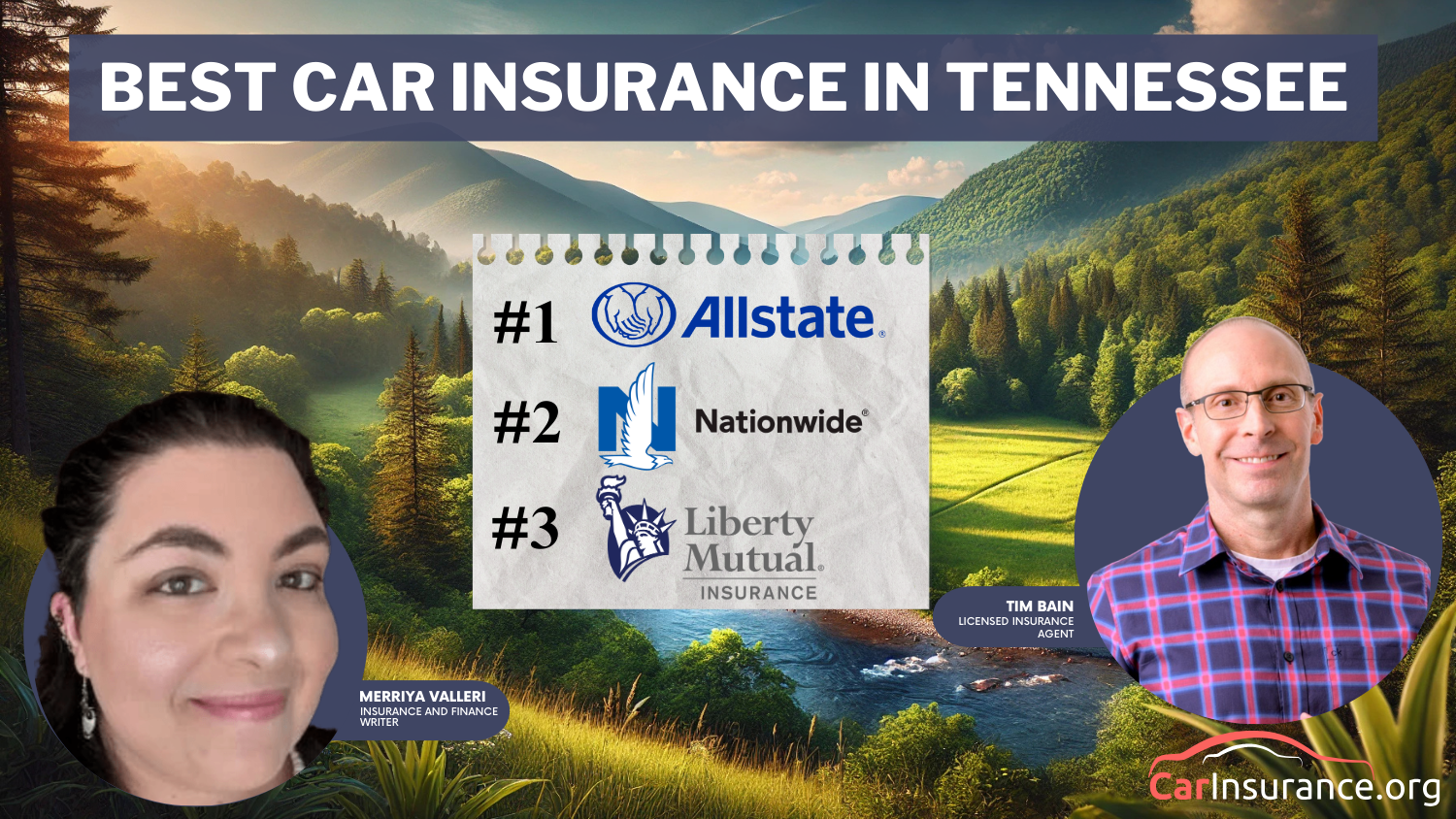 Best Car Insurance in Tennessee: Allstate, Nationwide, and Liberty Mutual